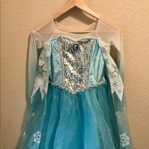 Girls Deluxe Disney Store Edition Elsa Dress!